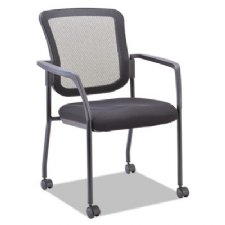 Alera EL Series Stacking Mesh Back Guest Chair, Black