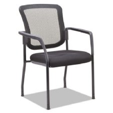 Alera EL Series Stacking Mesh Back Guest Chair, Black