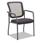 Alera EL Series Stacking Mesh Back Guest Chair, Black