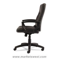 Alera YR Series Executive High-Back Swivel/Tilt Leather Chair