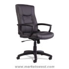 Alera YR Series Executive High-Back Swivel/Tilt Leather Chair