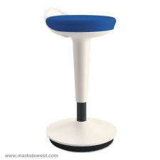 Balance Perch Sit Stand Stool with White Base