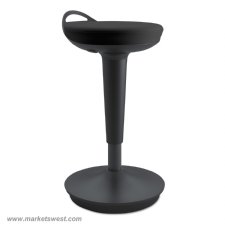 Balance Perch Sit Stand Stool with Black Base
