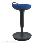 Balance Perch Sit Stand Stool with Black Base