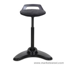 Perch Series Sit Stand Stool with Black Base