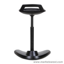 Perch Series Sit Stand Stool with Black Base