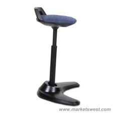 Perch Series Sit Stand Stool with Black Base