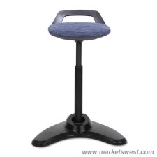 Perch Series Sit Stand Stool with Black Base