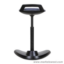 Perch Series Sit Stand Stool with Black Base