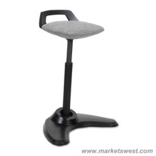 Perch Series Sit Stand Stool with Black Base