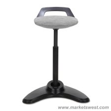 Perch Series Sit Stand Stool with Black Base