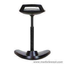 Perch Series Sit Stand Stool with Black Base