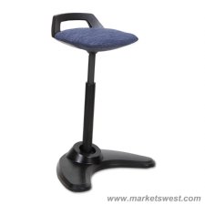Perch Series Sit Stand Stool with Black Base