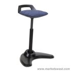 Perch Series Sit Stand Stool with Black Base