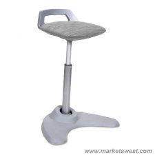Perch Series Sit Stand Stool with Black Base