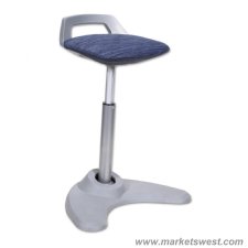 Perch Series Sit Stand Stool with Black Base