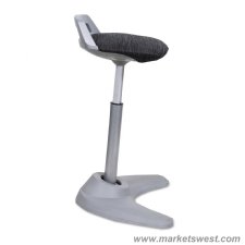 Perch Series Sit Stand Stool with Black Base