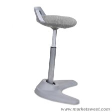 Perch Series Sit Stand Stool with Black Base