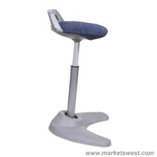 Perch Series Sit Stand Stool with Black Base