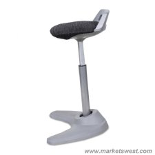 Perch Series Sit Stand Stool with Black Base