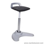 Perch Series Sit Stand Stool with Black Base