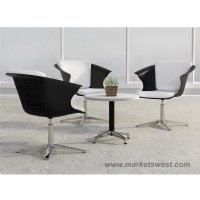 Mayline COSY Social Chair Black & White