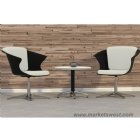 Cosy Social Chair with 4-Prong Base & Glides