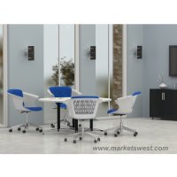 Mayline COSY Social Chair Blue & White