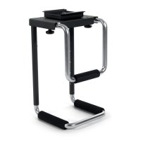 Easy-Adjust Under Desk Metal CPU Holder