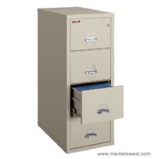 FireKing 4 Drawer Vertical Legal Fireproof File Cabinet