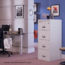 FireKing 4 Drawer Vertical Legal Fireproof File Cabinet
