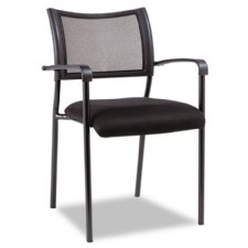 Alera Eikon Series Stacking Mesh Guest Chair, NEW-Black