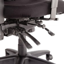 Elusion Mesh Mid-Back Multifunction Chair, Black