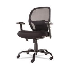 Merix450 Series Mesh Big/Tall Mid-Back Swivel/Tilt Chair, Black