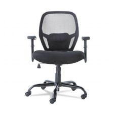 Merix450 Series Mesh Big/Tall Mid-Back Swivel/Tilt Chair, Black