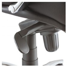 Ravino Mid-Back Big-Tall Black Leather Chair