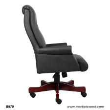 Boss High-Back Traditional Box Arm Executive Chair