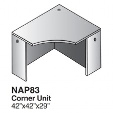 Corner Desk Unit 42X42, Espresso