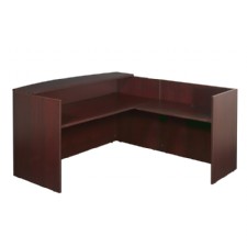 Napa Reception Station 71x71x42H No Drawers, Espresso