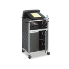 Scoot Multipurpose Lectern, 28-3/4w x 22d x 49-3/4h, Black/Silver