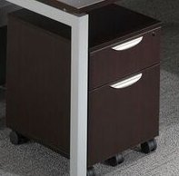 sitting behind a table leg