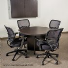 42 inch Round Conference Table, Espresso or Urban Walnut Finish