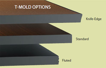 Mayline Bistro Tablen Mahogany Laminate