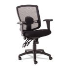 Etros Series Petite Mid-Back Multifunction Mesh Chair, Black