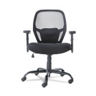 Merix450 Series Mesh Big/Tall Mid-Back Swivel/Tilt Chair, Black