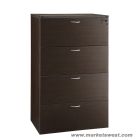 4-Drawer Lateral File 36x22x56, Espresso