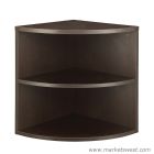29" High Quarter Round Bookcase, Espresso